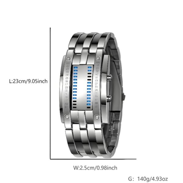 β 50% OFF NOW! π€ Cyberpunk Binary LED Watch β "Only Geeks Get It" β Futuristic, unique & eye-catching with blue LED display π