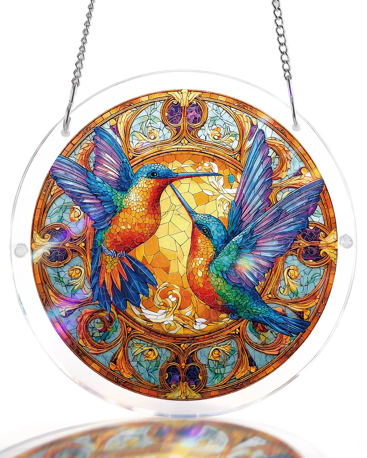 Acrylic Jigsaw Puzzle Suncatcher -Twin Wings of Radiance Light
