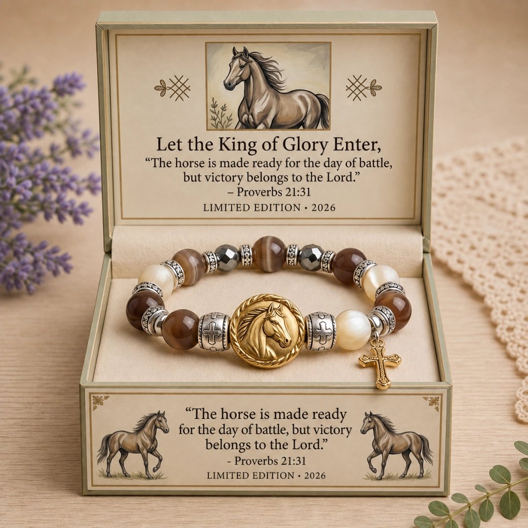 šKing of Glory Horse Faith Braceletā¤ļøInspired by Proverbs 21:31āļø