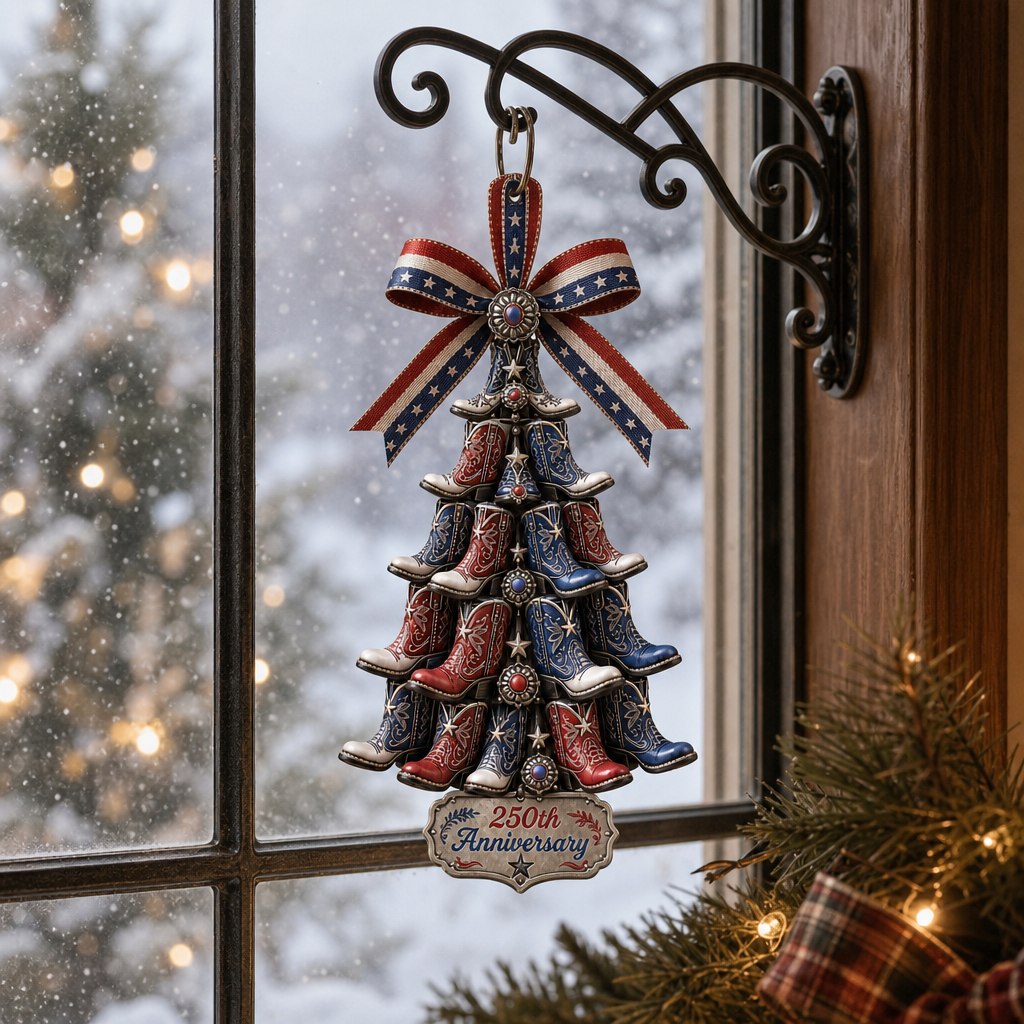 ✨250th Anniversary Horseshoe Christmas Tree Ornament