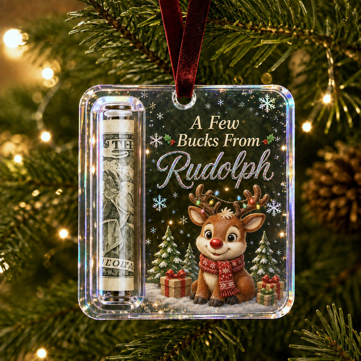 🔥Last 100pcs🎉-✨🎄Christmas Cash Gift Holder Ornament