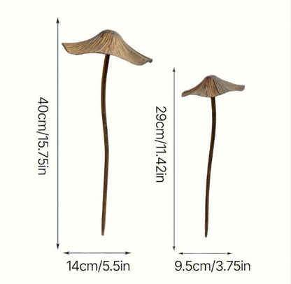 🔥Summer Hot Sale🍄Vintage Metal Mushroom Garden Stakes, Whimsical Outdoor Yard Decor