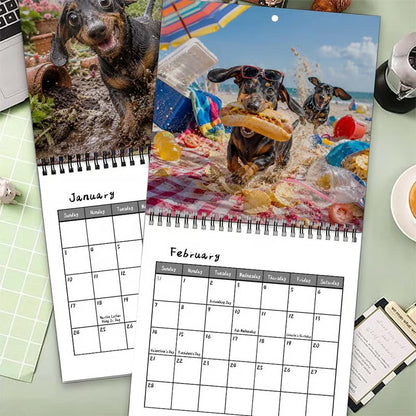 ⏳ Last Day 50% OFF –🐶Naughty Dachshunds 2027 Wall Calendar
