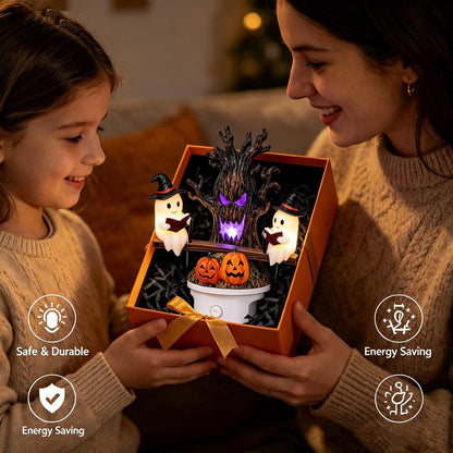 👻Animated Ghost Seesaw Halloween Plug-in Night Light💡