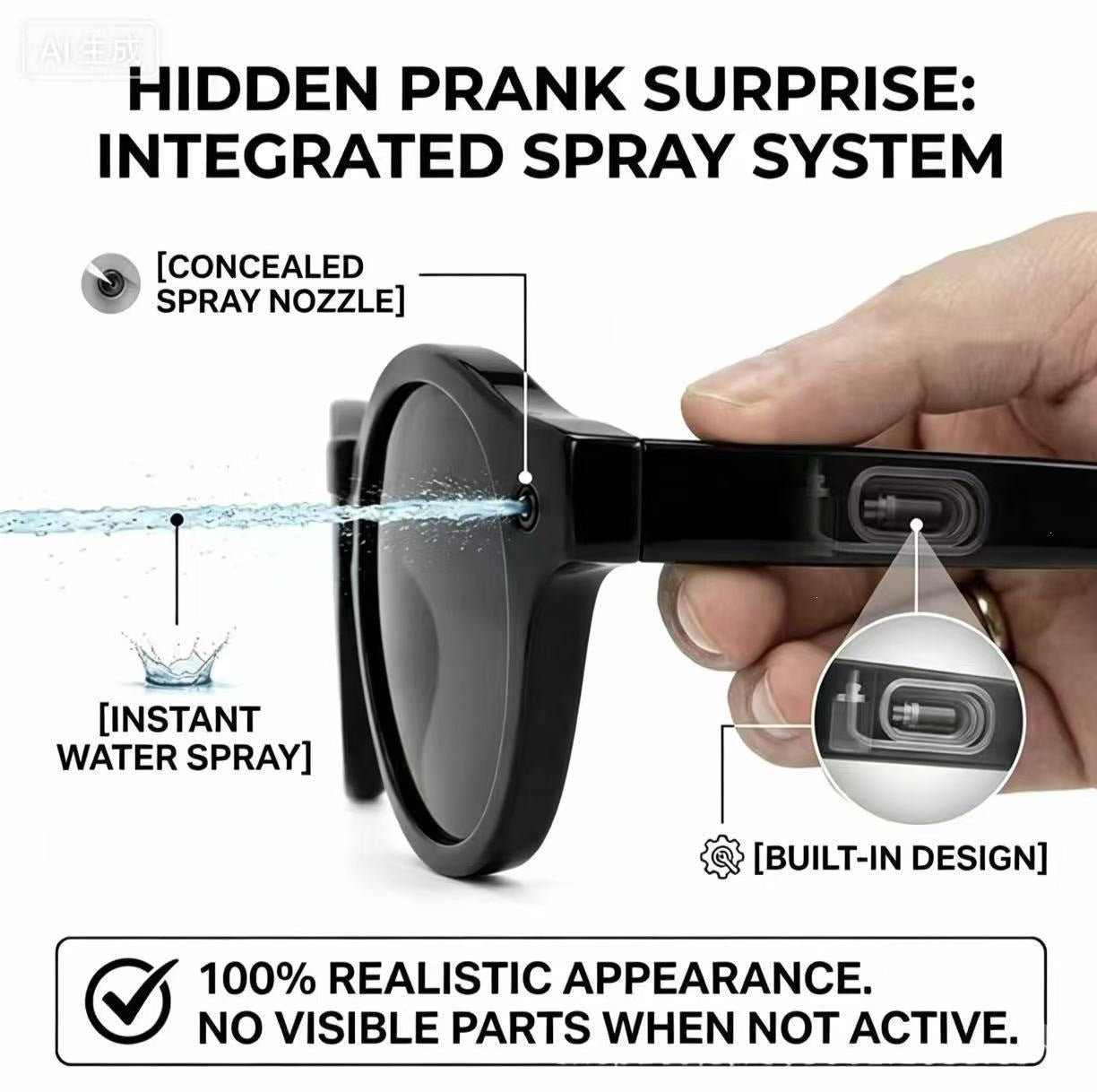Secret Water Jet Prank Sunglasses 🤣 | Create Hilarious Unforgettable Summer Memories