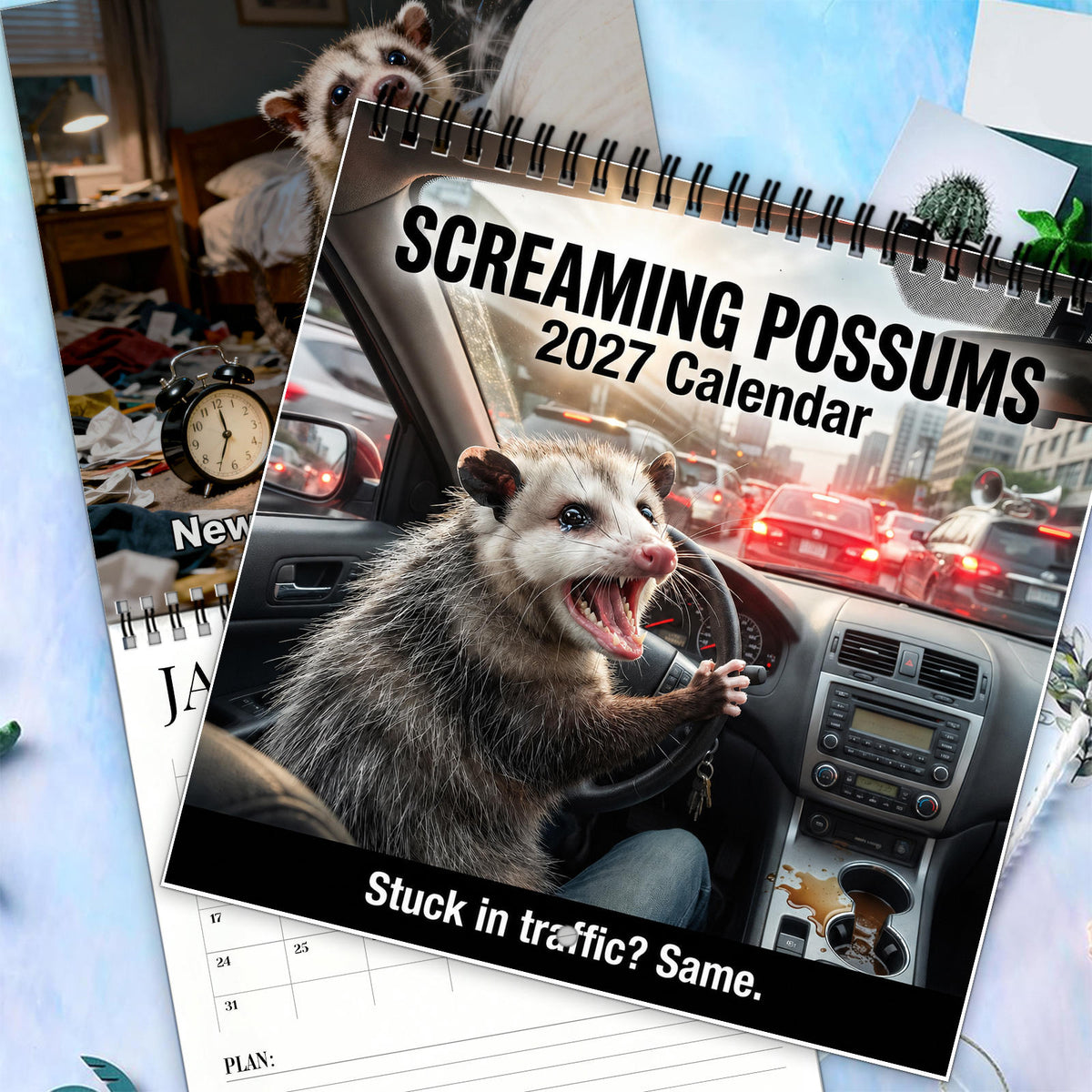 😂 Screaming Possums 2027 Calendar — 12 Months of Pure Chaos
