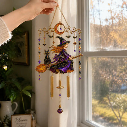 🔥Last Day 50% OFF 🎁Halloween Stained Glass Wind Chimes
