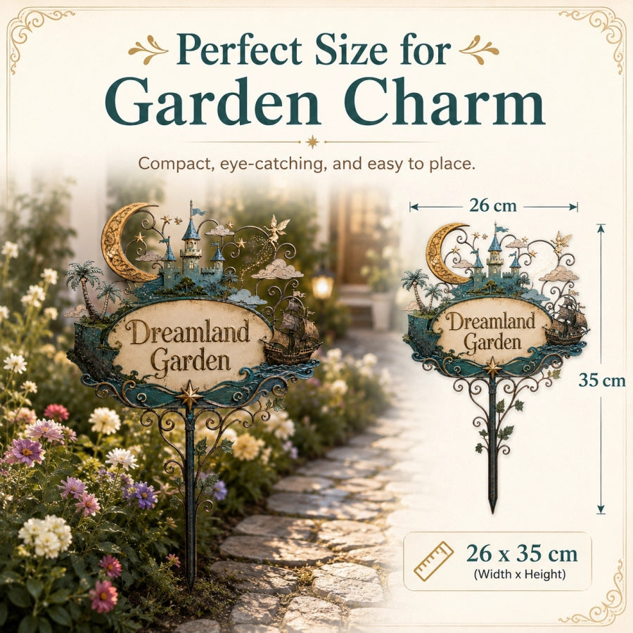 ✨Dreamland Garden Fairy Tale Metal Garden Stake