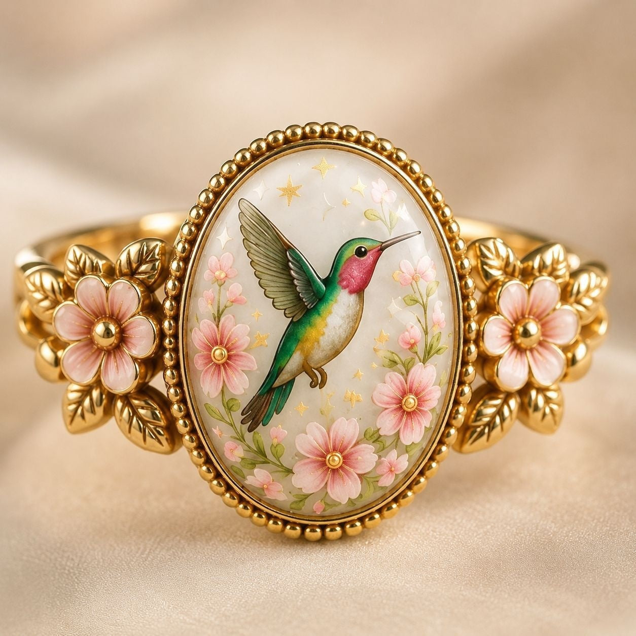 2026 Limited Inspirational Animal Floral Cameo Blessing Ring Gift Box Set