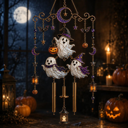 🔥Last Day 50% OFF 🎁Halloween Stained Glass Wind Chimes