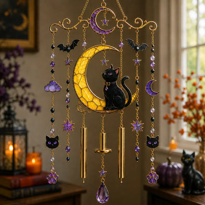 🔥Last Day 50% OFF 🎁Halloween Stained Glass Wind Chimes