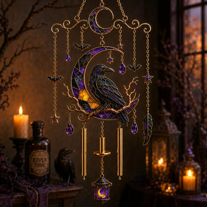 🔥Last Day 50% OFF 🎁Halloween Stained Glass Wind Chimes