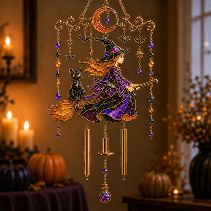 🔥Last Day 50% OFF 🎁Halloween Stained Glass Wind Chimes