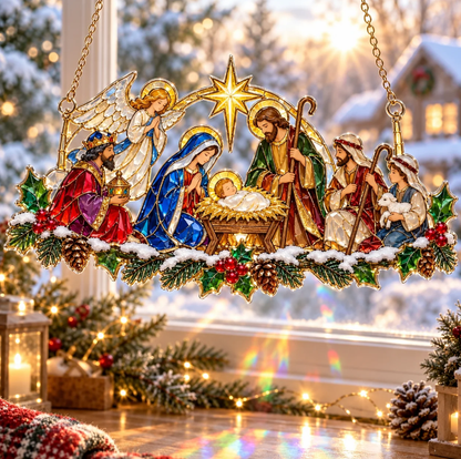 🎁LAST DAY 50% OFF –✨ Whimsical Winter Suncatchers(10 types) | Shatterproof "Stained-Glass" Acrylic Window Hangings 🎄