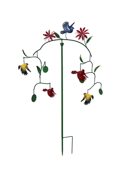 🔥Limited Time Offer🐦Hummingbird & Cardinal Balance Wind Spinner Garden Stake, Metal Kinetic Outdoor Decor (2 Styles)