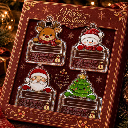 🎄A Few Bucks For Christmas™ Crystal Acrylic Money Holder Ornament