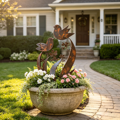 🦋2026 Mother's Day Gifts 50% Off--💖🎁Bird & Wildflower Metal Garden Stake
