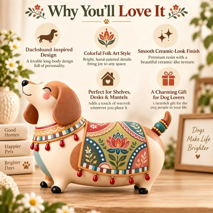 🐈Handmade Style Animal Figurine – Decorative Cat & Dog Home Ornament