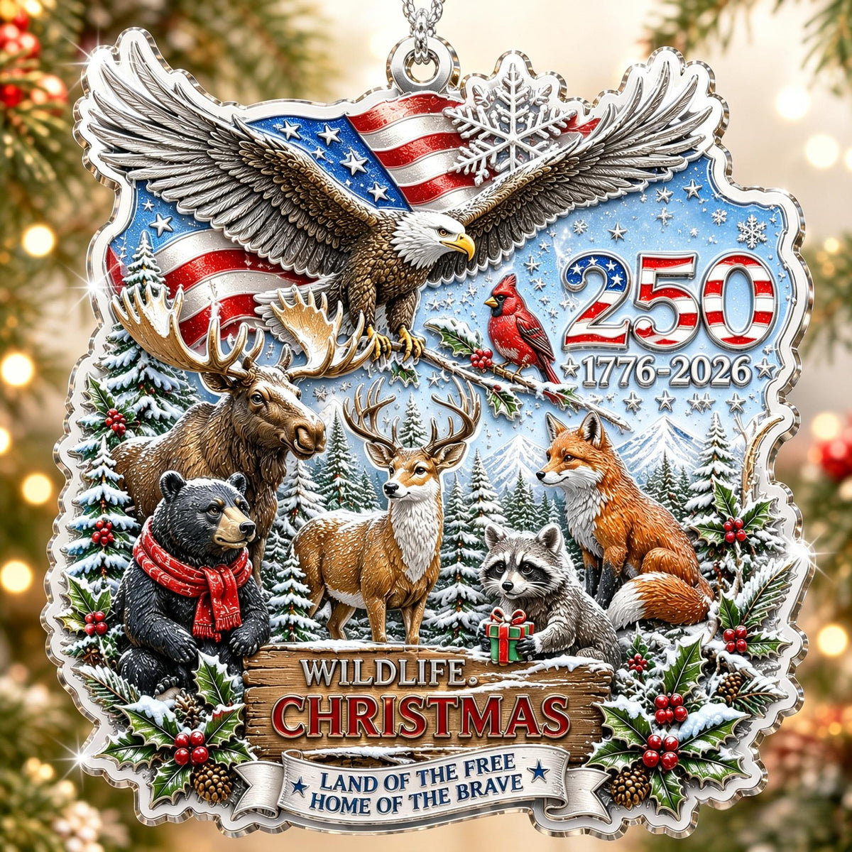 🔥LAST DAY 50% OFF ❄America 250™ Christmas Heritage Ornament