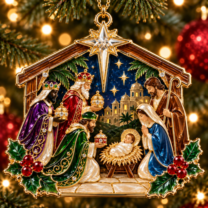 ✨ Nativity Christmas Ornament
