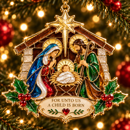 ✨ Nativity Christmas Ornament