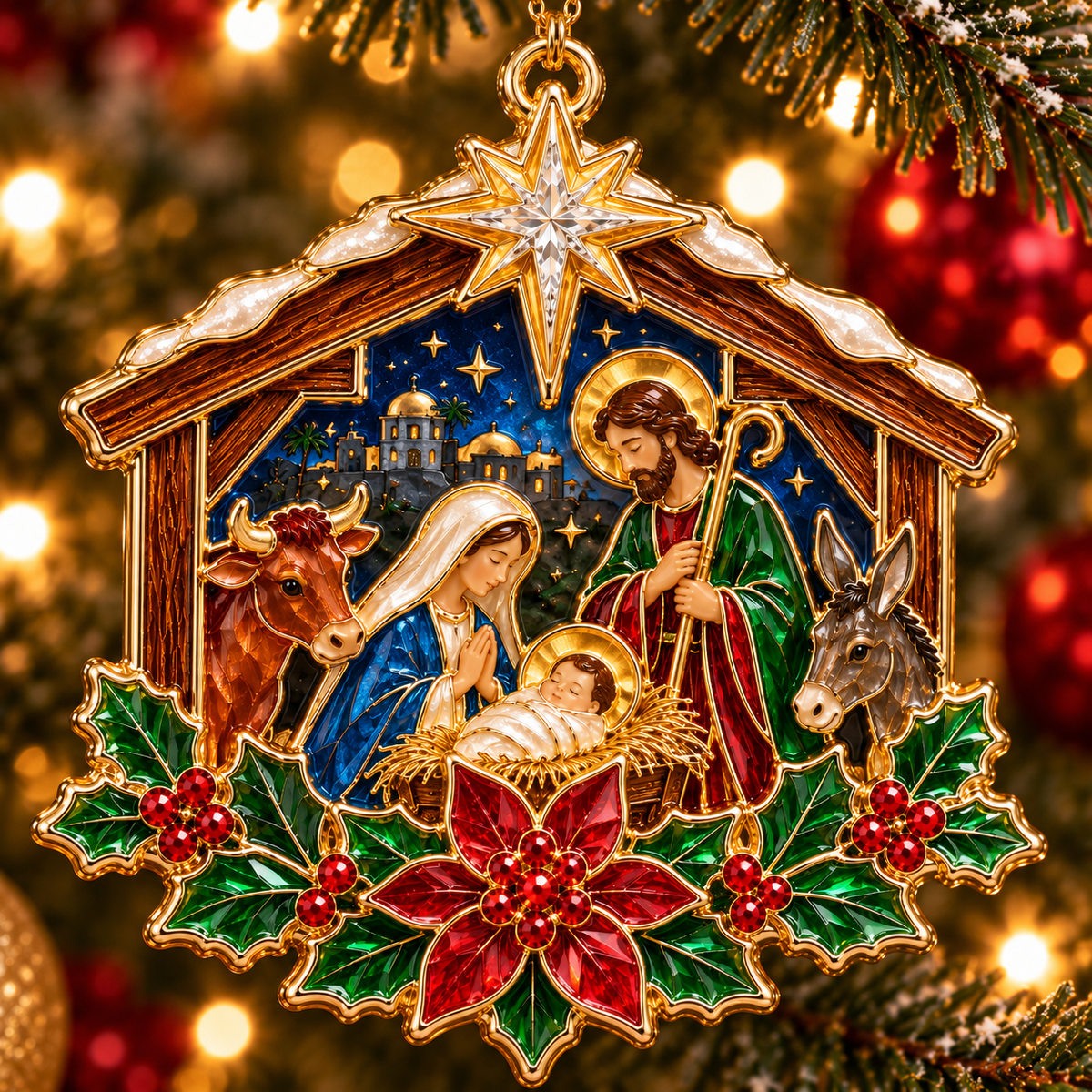 ✨ Nativity Christmas Ornament