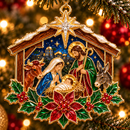 ✨ Nativity Christmas Ornament