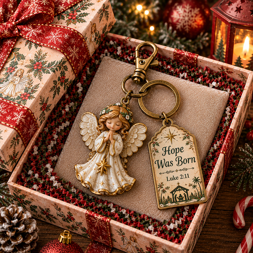 ✨ Christian Christmas Keychain Gift Set