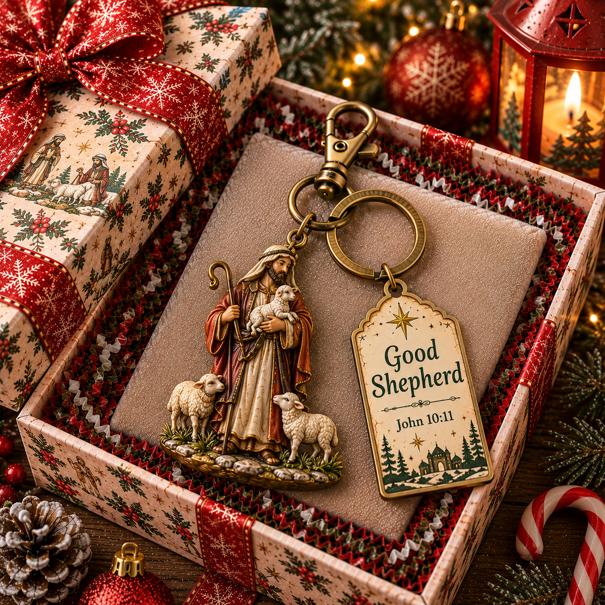 ✨ Christian Christmas Keychain Gift Set