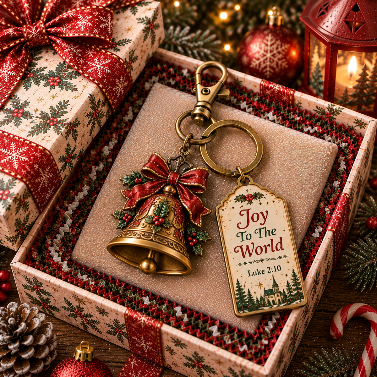 ✨ Christian Christmas Keychain Gift Set