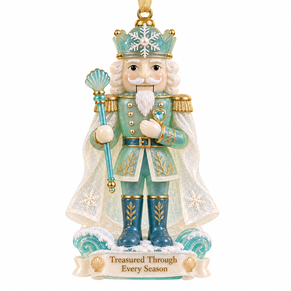 🌊 Coastal Nutcracker Christmas Ornament
