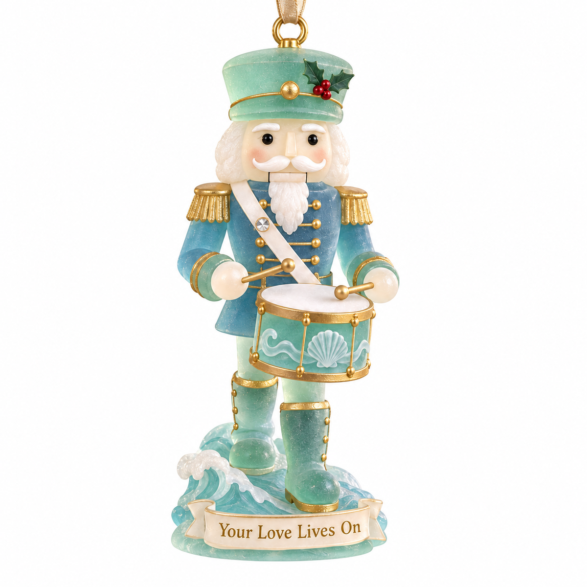 🌊 Coastal Nutcracker Christmas Ornament