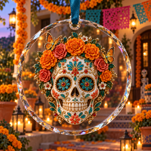 💀🌼 Día de los Muertos Keepsake Ornament