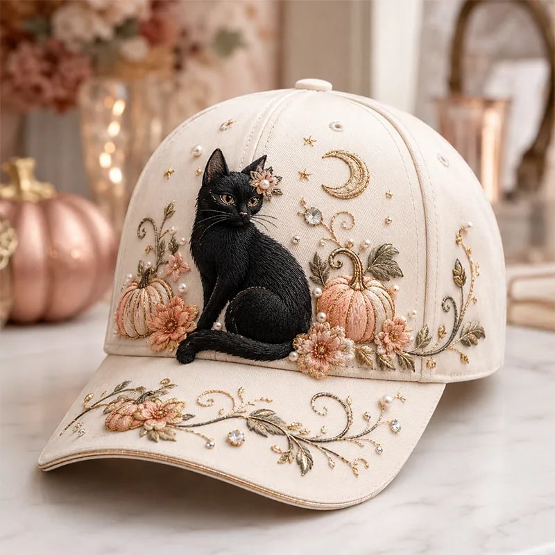 🔥Last Day 50% OFF – 🧙‍♀️✨3D Halloween Embroidery Cap