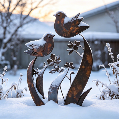 🦋2026 Mother's Day Gifts 50% Off--💖🎁Bird & Wildflower Metal Garden Stake