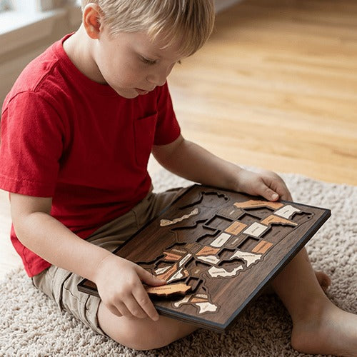 🔥Last Day 49% OFF - Wooden USA Map Puzzle❤️