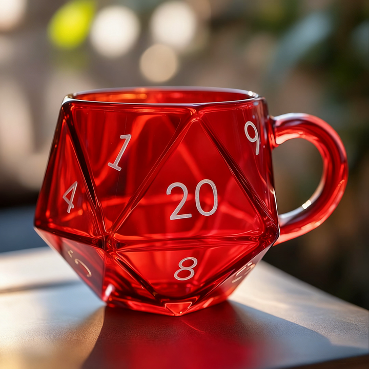 🔥LAST DAY 49% OFF -Rainbow Glass D20 Dice Cup
