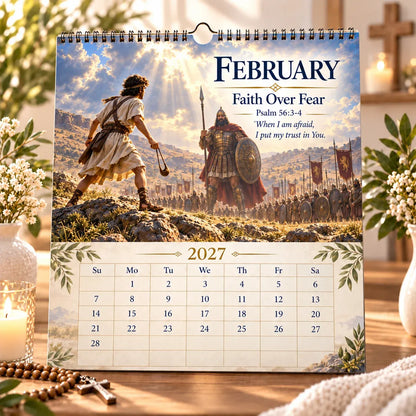 ✝️ 2027 Bible Verses for Strength Wall Calendar