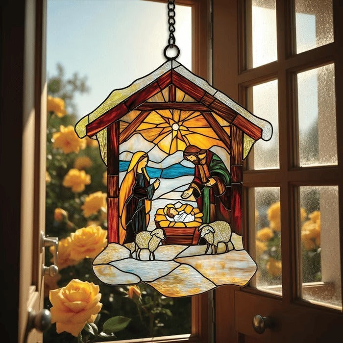 🎉Nativity Scene Suncatcher