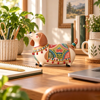 🐈Handmade Style Animal Figurine – Decorative Cat & Dog Home Ornament