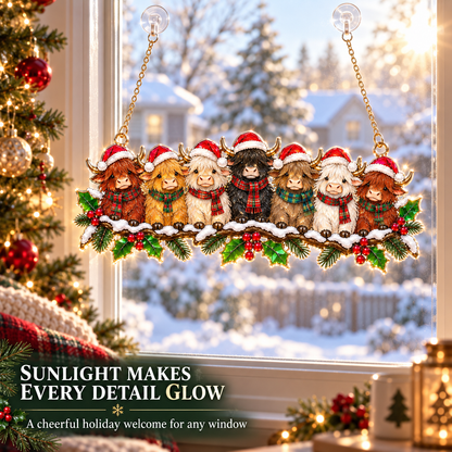 🎁LAST DAY 50% OFF –✨ Whimsical Winter Suncatchers(10 types) | Shatterproof "Stained-Glass" Acrylic Window Hangings 🎄