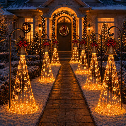 🔥🎄 Christmas Bell Cascade Solar Yard Light✨