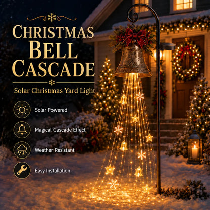 🔥🎄 Christmas Bell Cascade Solar Yard Light✨