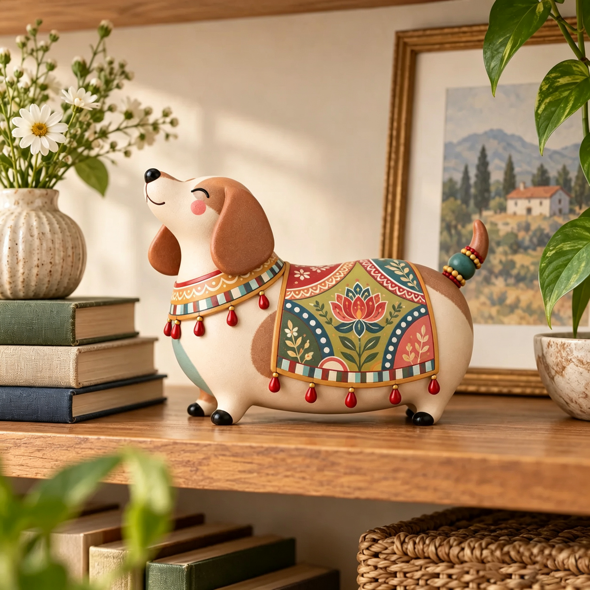 🐈Handmade Style Animal Figurine – Decorative Cat & Dog Home Ornament