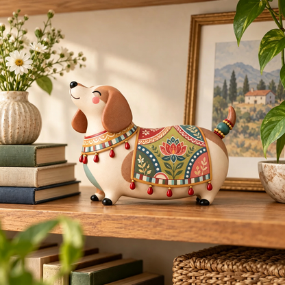 🐈Handmade Style Animal Figurine – Decorative Cat & Dog Home Ornament