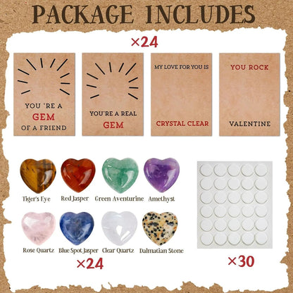 ✨24PCs Cards with Heart-Shape-Valentines Gifts for Kids✨