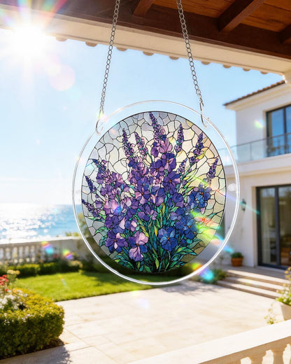 🔥Limited Time 50% OFF🎁8 Inch Stained Glass Acrylic Puzzle Ornament, Window Hanging Suncatcher Home Decor, 15 Available Styles