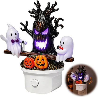 👻Animated Ghost Seesaw Halloween Plug-in Night Light💡
