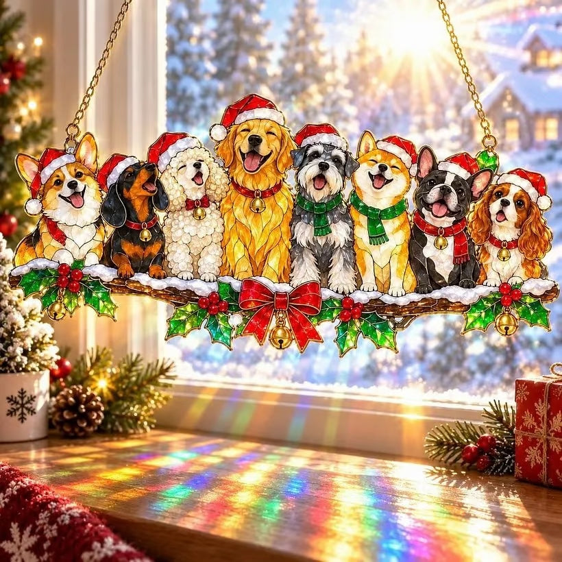 🎁LAST DAY 50% OFF –✨ Whimsical Winter Suncatchers(10 types) | Shatterproof "Stained-Glass" Acrylic Window Hangings 🎄