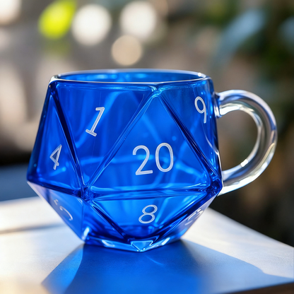 🔥LAST DAY 49% OFF -Rainbow Glass D20 Dice Cup